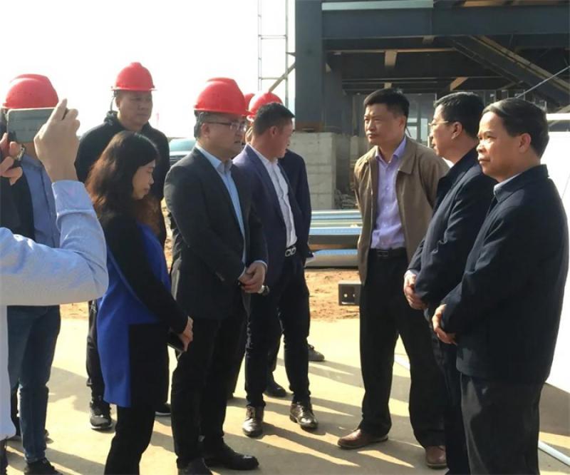 肇慶市領(lǐng)導(dǎo)到訪新標(biāo)智能生產(chǎn)中心視察，推進(jìn)重點項目建設(shè)！